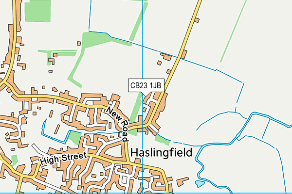 CB23 1JB map - OS VectorMap District (Ordnance Survey) CB23 1JB map - OS VectorMap District (Ordnance Survey)