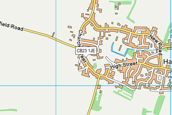 CB23 1JE map - OS VectorMap District (Ordnance Survey) CB23 1JE map - OS VectorMap District (Ordnance Survey)