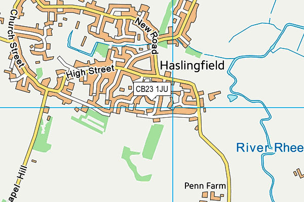 CB23 1JU map - OS VectorMap District (Ordnance Survey) CB23 1JU map - OS VectorMap District (Ordnance Survey)