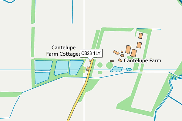 CB23 1LY map - OS VectorMap District (Ordnance Survey) CB23 1LY map - OS VectorMap District (Ordnance Survey)