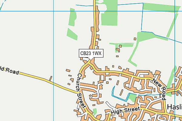 CB23 1WX map - OS VectorMap District (Ordnance Survey) CB23 1WX map - OS VectorMap District (Ordnance Survey)