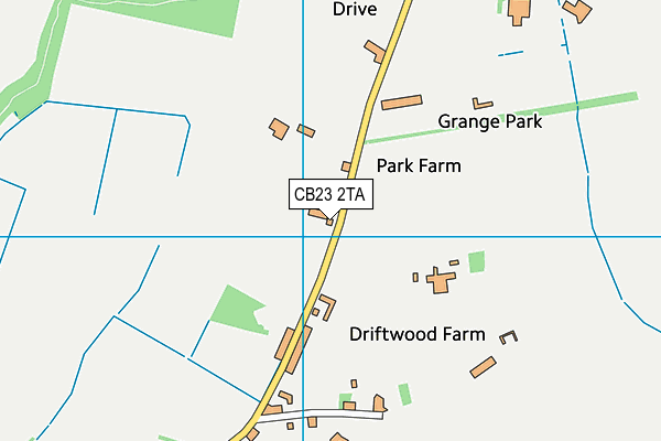 CB23 2TA map - OS VectorMap District (Ordnance Survey) CB23 2TA map - OS VectorMap District (Ordnance Survey)