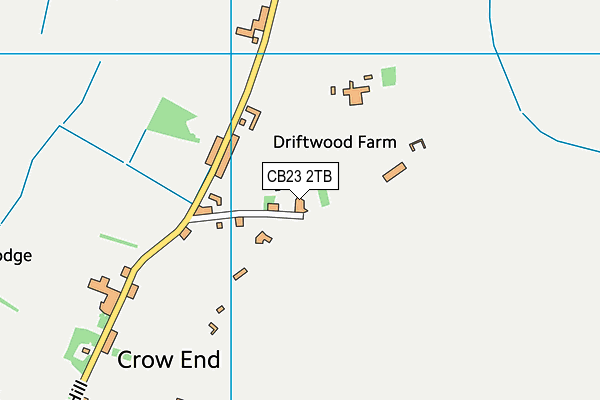 CB23 2TB map - OS VectorMap District (Ordnance Survey) CB23 2TB map - OS VectorMap District (Ordnance Survey)