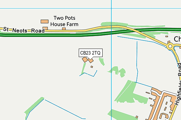 CB23 2TQ map - OS VectorMap District (Ordnance Survey) CB23 2TQ map - OS VectorMap District (Ordnance Survey)