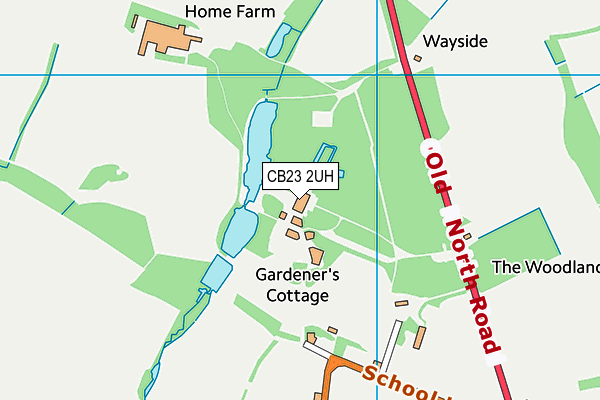 CB23 2UH map - OS VectorMap District (Ordnance Survey) CB23 2UH map - OS VectorMap District (Ordnance Survey)