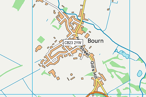 CB23 2YW map - OS VectorMap District (Ordnance Survey) CB23 2YW map - OS VectorMap District (Ordnance Survey)