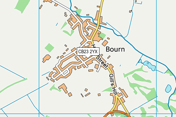 CB23 2YX map - OS VectorMap District (Ordnance Survey) CB23 2YX map - OS VectorMap District (Ordnance Survey)