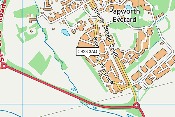 CB23 3AQ map - OS VectorMap District (Ordnance Survey) CB23 3AQ map - OS VectorMap District (Ordnance Survey)