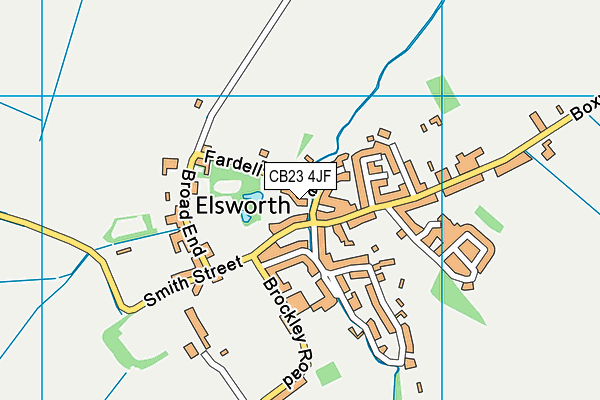 CB23 4JF map - OS VectorMap District (Ordnance Survey) CB23 4JF map - OS VectorMap District (Ordnance Survey)