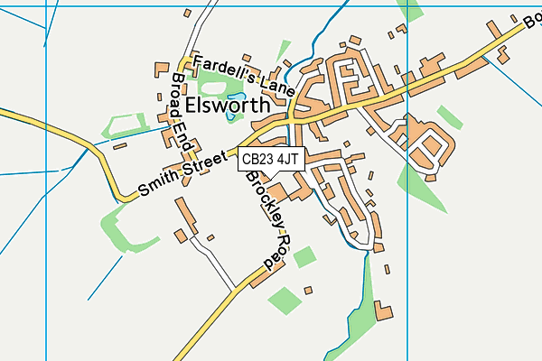 CB23 4JT map - OS VectorMap District (Ordnance Survey) CB23 4JT map - OS VectorMap District (Ordnance Survey)