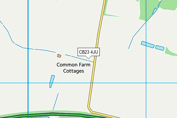 CB23 4JU map - OS VectorMap District (Ordnance Survey) CB23 4JU map - OS VectorMap District (Ordnance Survey)