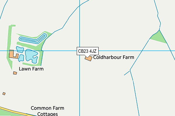 CB23 4JZ map - OS VectorMap District (Ordnance Survey) CB23 4JZ map - OS VectorMap District (Ordnance Survey)