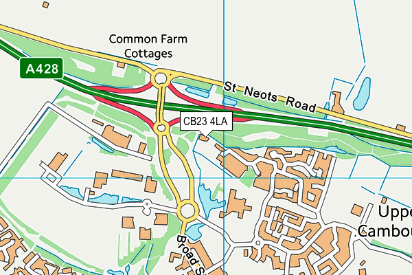 CB23 4LA map - OS VectorMap District (Ordnance Survey)