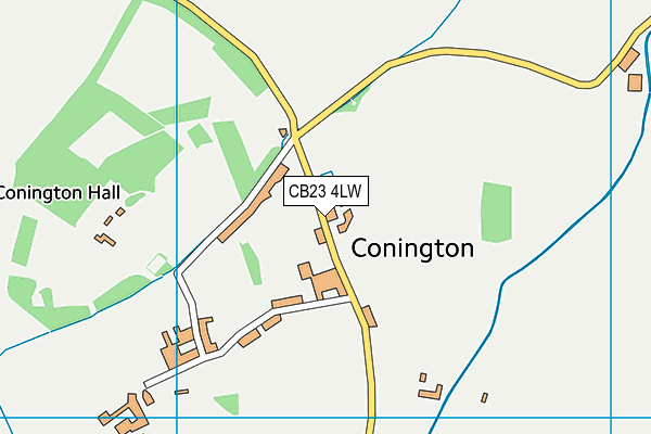 CB23 4LW map - OS VectorMap District (Ordnance Survey) CB23 4LW map - OS VectorMap District (Ordnance Survey)