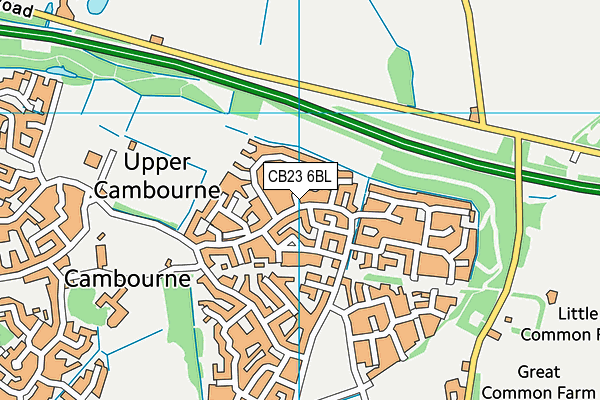 CB23 6BL map - OS VectorMap District (Ordnance Survey) CB23 6BL map - OS VectorMap District (Ordnance Survey)