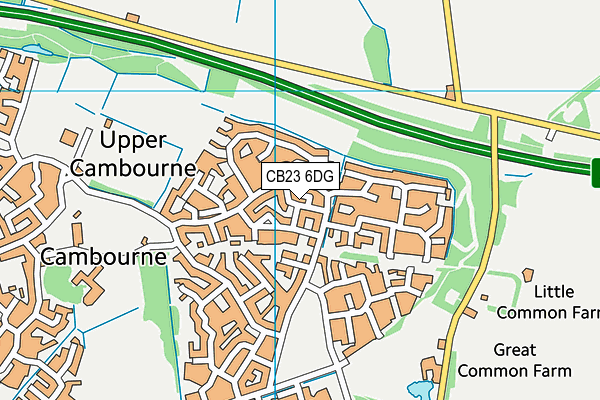CB23 6DG map - OS VectorMap District (Ordnance Survey) CB23 6DG map - OS VectorMap District (Ordnance Survey)
