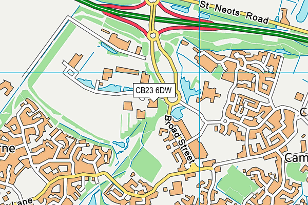 CB23 6DW map - OS VectorMap District (Ordnance Survey) CB23 6DW map - OS VectorMap District (Ordnance Survey)