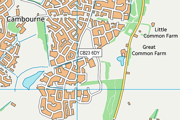 CB23 6DY map - OS VectorMap District (Ordnance Survey) CB23 6DY map - OS VectorMap District (Ordnance Survey)