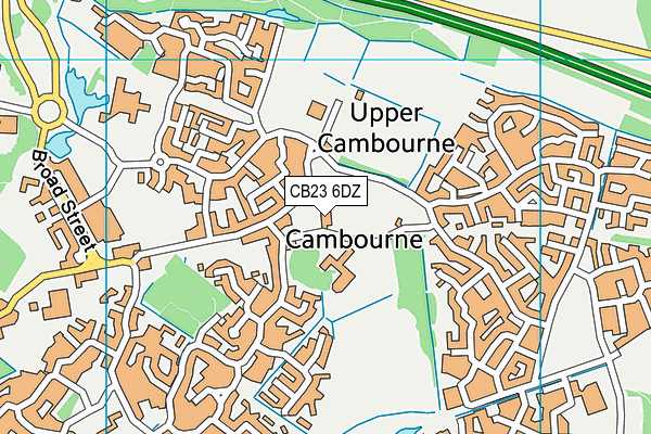CB23 6DZ map - OS VectorMap District (Ordnance Survey) CB23 6DZ map - OS VectorMap District (Ordnance Survey)