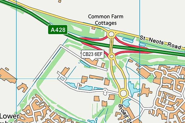 CB23 6EF map - OS VectorMap District (Ordnance Survey) CB23 6EF map - OS VectorMap District (Ordnance Survey)