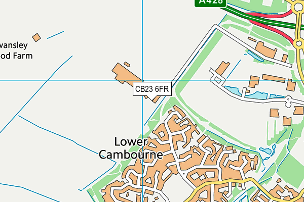 CB23 6FR map - OS VectorMap District (Ordnance Survey)