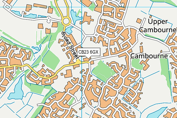 CB23 6GX map - OS VectorMap District (Ordnance Survey) CB23 6GX map - OS VectorMap District (Ordnance Survey)