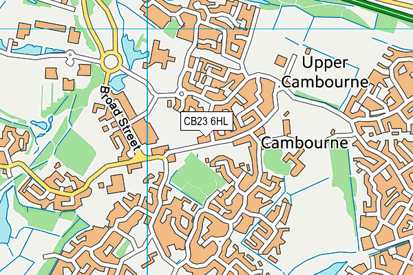 CB23 6HL map - OS VectorMap District (Ordnance Survey) CB23 6HL map - OS VectorMap District (Ordnance Survey)