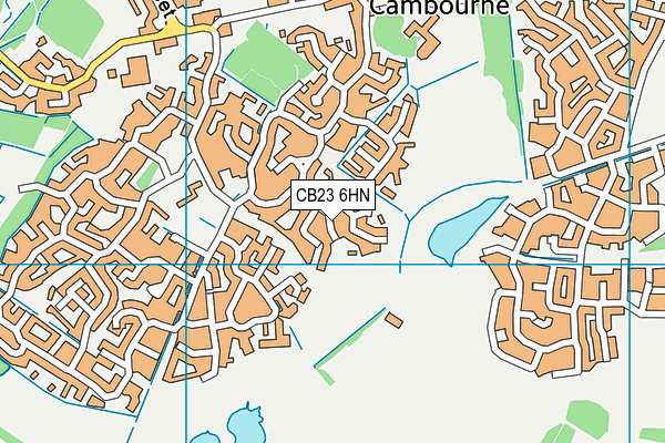 CB23 6HN map - OS VectorMap District (Ordnance Survey) CB23 6HN map - OS VectorMap District (Ordnance Survey)
