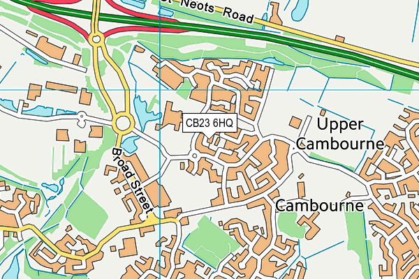 CB23 6HQ map - OS VectorMap District (Ordnance Survey) CB23 6HQ map - OS VectorMap District (Ordnance Survey)