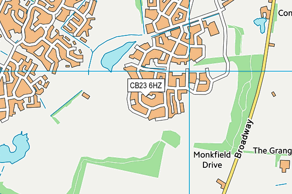 CB23 6HZ map - OS VectorMap District (Ordnance Survey) CB23 6HZ map - OS VectorMap District (Ordnance Survey)