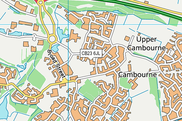CB23 6JL map - OS VectorMap District (Ordnance Survey) CB23 6JL map - OS VectorMap District (Ordnance Survey)