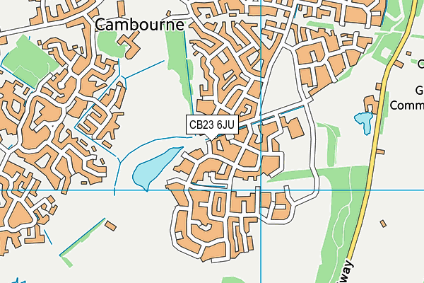 CB23 6JU map - OS VectorMap District (Ordnance Survey) CB23 6JU map - OS VectorMap District (Ordnance Survey)