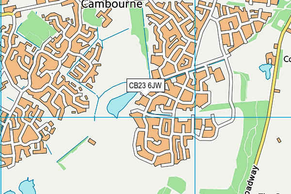 CB23 6JW map - OS VectorMap District (Ordnance Survey) CB23 6JW map - OS VectorMap District (Ordnance Survey)