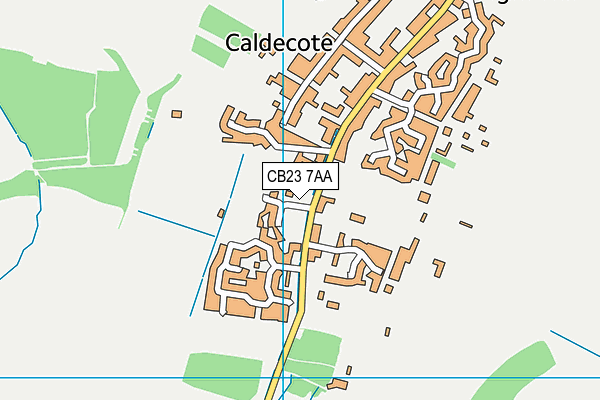 CB23 7AA map - OS VectorMap District (Ordnance Survey) CB23 7AA map - OS VectorMap District (Ordnance Survey)