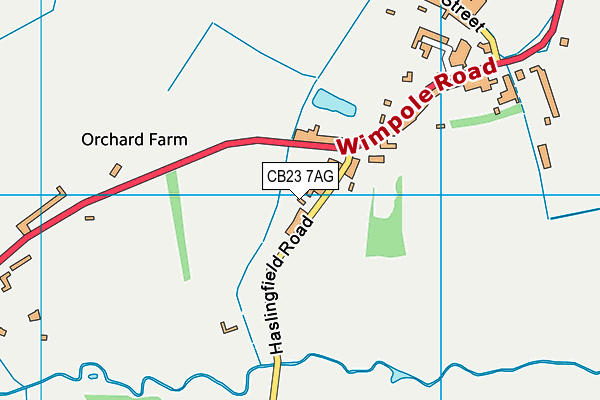 CB23 7AG map - OS VectorMap District (Ordnance Survey) CB23 7AG map - OS VectorMap District (Ordnance Survey)