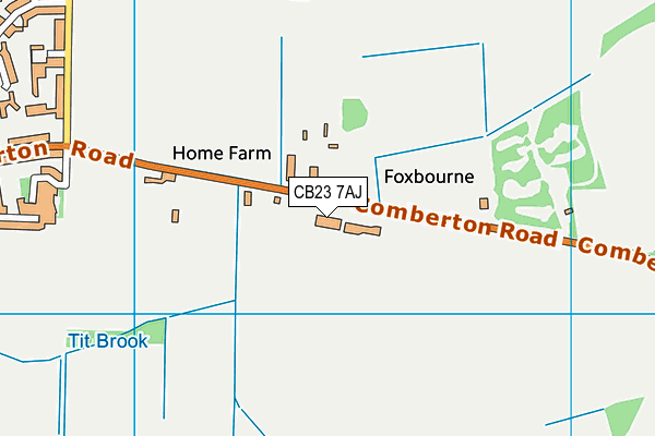 CB23 7AJ map - OS VectorMap District (Ordnance Survey) CB23 7AJ map - OS VectorMap District (Ordnance Survey)