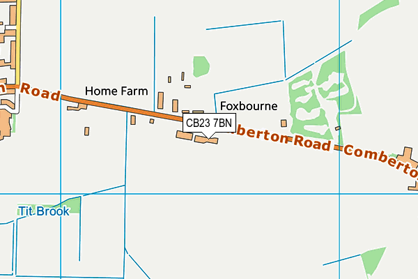 CB23 7BN map - OS VectorMap District (Ordnance Survey) CB23 7BN map - OS VectorMap District (Ordnance Survey)