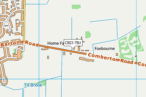 CB23 7BU map - OS VectorMap District (Ordnance Survey) CB23 7BU map - OS VectorMap District (Ordnance Survey)