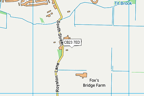 CB23 7ED map - OS VectorMap District (Ordnance Survey) CB23 7ED map - OS VectorMap District (Ordnance Survey)