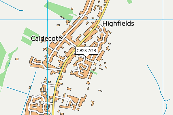 CB23 7GB map - OS VectorMap District (Ordnance Survey) CB23 7GB map - OS VectorMap District (Ordnance Survey)