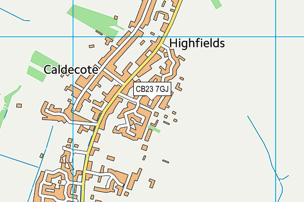 CB23 7GJ map - OS VectorMap District (Ordnance Survey) CB23 7GJ map - OS VectorMap District (Ordnance Survey)