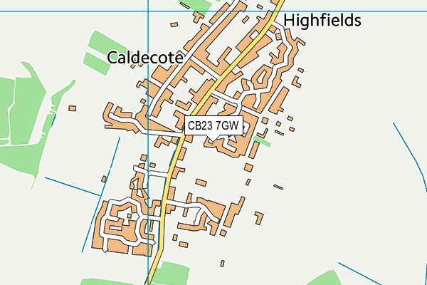 CB23 7GW map - OS VectorMap District (Ordnance Survey) CB23 7GW map - OS VectorMap District (Ordnance Survey)
