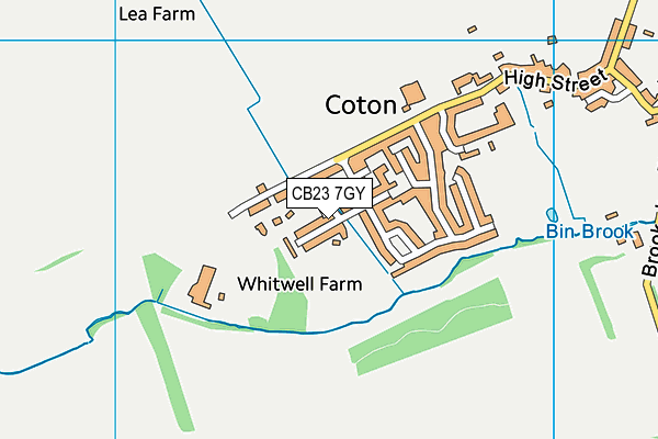 CB23 7GY map - OS VectorMap District (Ordnance Survey) CB23 7GY map - OS VectorMap District (Ordnance Survey)