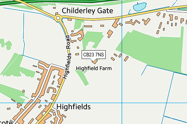 CB23 7NS map - OS VectorMap District (Ordnance Survey) CB23 7NS map - OS VectorMap District (Ordnance Survey)
