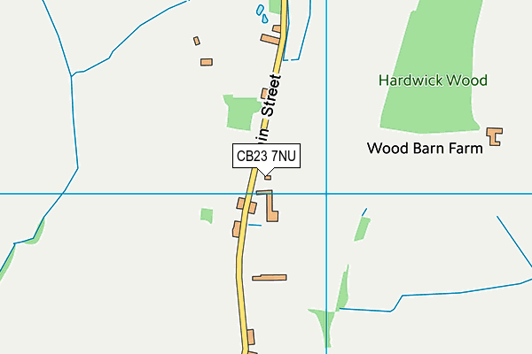 CB23 7NU map - OS VectorMap District (Ordnance Survey) CB23 7NU map - OS VectorMap District (Ordnance Survey)
