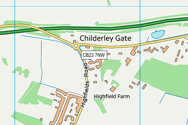 CB23 7NW map - OS VectorMap District (Ordnance Survey) CB23 7NW map - OS VectorMap District (Ordnance Survey)