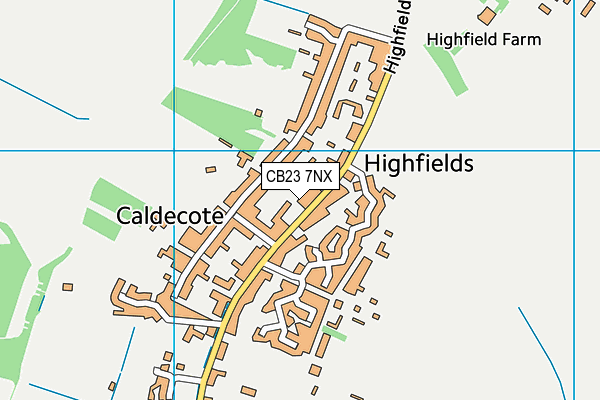 CB23 7NX map - OS VectorMap District (Ordnance Survey) CB23 7NX map - OS VectorMap District (Ordnance Survey)