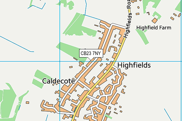 CB23 7NY map - OS VectorMap District (Ordnance Survey) CB23 7NY map - OS VectorMap District (Ordnance Survey)