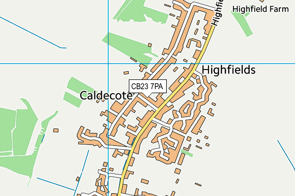 CB23 7PA map - OS VectorMap District (Ordnance Survey) CB23 7PA map - OS VectorMap District (Ordnance Survey)