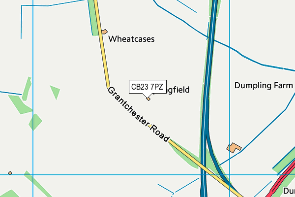 CB23 7PZ map - OS VectorMap District (Ordnance Survey) CB23 7PZ map - OS VectorMap District (Ordnance Survey)